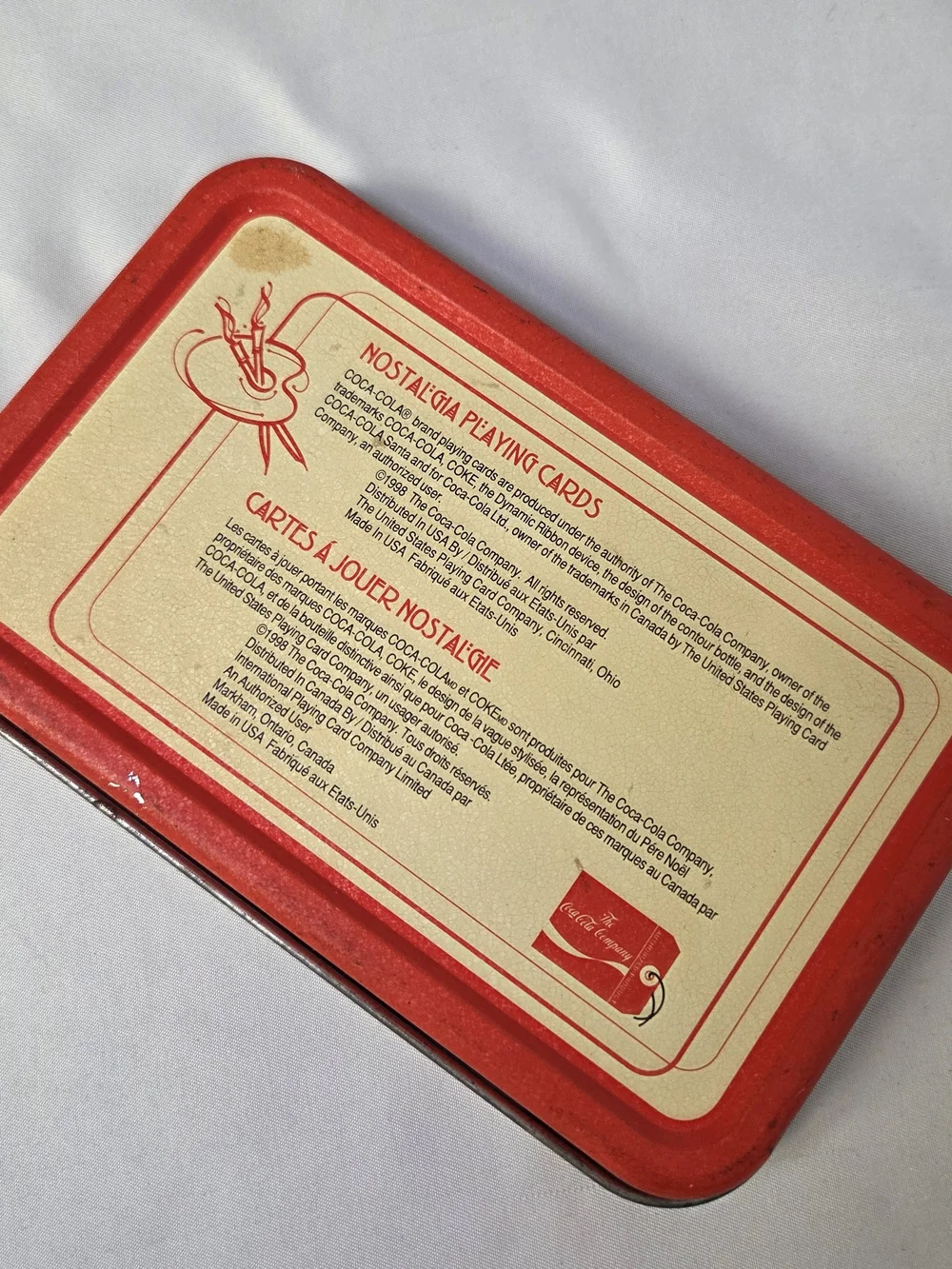 Coca-Cola Coke‎ Santa Claus Christmas Playing Cards Decks Tin New Unused